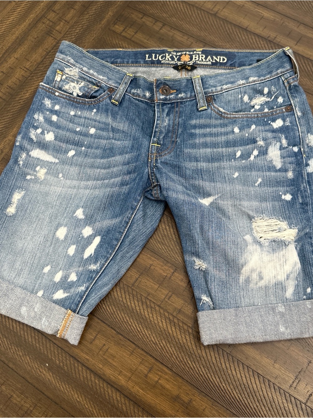 Lucky Brand Denim Jeans with Clover-Print Pocket Lining - Blue